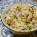 あとからあとから's cooksnap of when they made 枝豆と油揚げの炊き込みご飯（じゃこ入り）.