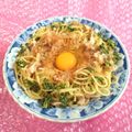 みなみんくっきんぐ's cooksnap of when they made めかぶとベーコンのパスタ.