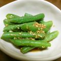 hitomiyasu's cooksnap of when they made いんげん♡胡麻和え♡.