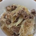 けなちゃ's cooksnap of when they made ✿簡単✿１：１：１の調味料de牛丼.