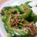 れおいち's cooksnap of when they made ＊ゴーヤとひき肉の甘辛炒め＊.