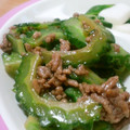 れおいち's cooksnap of when they made ＊ゴーヤとひき肉の甘辛炒め＊.