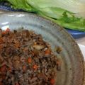 shontako's cooksnap of when they made 豚ひき肉炒めのレタス包み.