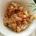 ももかふぇ2016's cooksnap of when they made 鶏ひき肉ごぼうの野菜たっぷり炊き込みご飯.