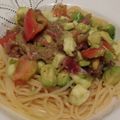 kiiiiika's cooksnap of when they made スモークサーモンとアボカドの冷製パスタ.