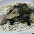 ルカン's cooksnap of when they made 鶏肉とわかめのおろしつけ麺.