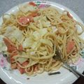 あんね2122's cooksnap of when they made 鮭ときゃべつのパスタ 包丁いらず.