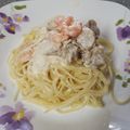 knkmym's cooksnap of when they made 幸せの味！レモンパスタ♪.