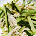 手納豆's cooksnap of when they made 鶏のささみときゅうりのごまサラダ.
