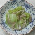 サーフブレイド's cooksnap of when they made まいたけとキャベツの煮びたし.