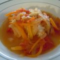 華舞蘭's cooksnap of when they made 白身魚のトマトソースあえ★.