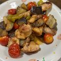ミアンミアン's cooksnap of when they made 鶏肉と茄子トマトのポン酢炒め.