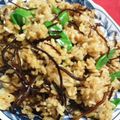 羽尼うに's cooksnap of when they made これって..昆布チャーハン..??.