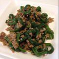 桃虎mama's cooksnap of when they made お弁当のおかず❀ピーマンのそぼろ味噌炒め.