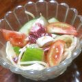 サインはチョキ's cooksnap of when they made 鶏のささ身・梅肉あえサラダ.