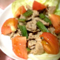 yurika0820's cooksnap of when they made 簡単！！ トマトとオクラ入りの生姜焼き.