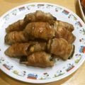 ラリー＆サラ's cooksnap of when they made 茄子の豚肉巻きまき♡.