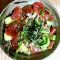 にむぅ's cooksnap of when they made マグロアボガド丼♪*°.