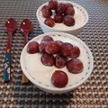 ひっこ's cooksnap of when they made ヨーグルトには冷凍ぶどう♪.
