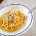 男爵薯's cooksnap of when they made チーズたっぷりトマトソースパスタ.