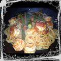 マユリ0110's cooksnap of when they made 海老とアスパラのトマトクリームパスタ☆.