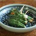 うさぎのシーマ's cooksnap of when they made 甘味噌入り大葉の竹輪チーズ巻き.