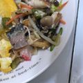 萌葱いろ's cooksnap of when they made 鯵の開きリメイク*･☆柚子胡椒ポンサラダ.