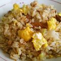 つくね's cooksnap of when they made 余った角煮で☆おいしい簡単チャーハン.