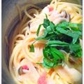 くっしょん's cooksnap of when they made 簡単タラコとしめじスパゲティ.