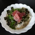 スタイリッシュママ's cooksnap of when they made 残ったお刺身救済裏ワザ>゜))彡魚茶漬け.