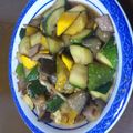 tukiko0925's cooksnap of when they made ナスとズッキーニの砂糖醤油炒め.
