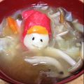 Xili's cooksnap of when they made 椀の中のポニョ＆皿の上のポニョ妹餃子.