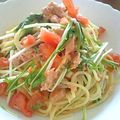 okamo1970's cooksnap of when they made ランチに☆簡単トマトツナおろしパスタ.