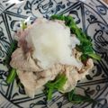 ぼのつま's cooksnap of when they made ツルムラサキと豚肉の大根おろし添え.