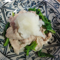 ぼのつま's cooksnap of when they made ツルムラサキと豚肉の大根おろし添え.