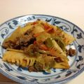 kurukurumin's cooksnap of when they made タケノコと野菜のコチュジャン炒め.