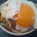 mintgrap's cooksnap of when they made ✿温玉乗せ♡豚肉の甘辛丼✿.