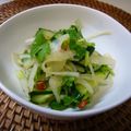 まほじょ's cooksnap of when they made タイっぽいキュウリとタマネギのサラダ.