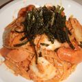 あやちん０８１６'s cooksnap of when they made 簡単☆クリームキムチパスタ.