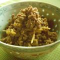 シェフジェフ's cooksnap of when they made 牛肉のゴマそぼろ.