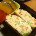 このみん家's cooksnap of when they made お弁当に枝豆入りふっくらオムレツ風卵焼き.