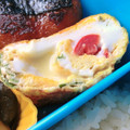 soratea's cooksnap of when they made しそ&トマト&チーズの卵焼き.