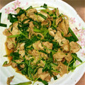 ☆ぁらん☆'s cooksnap of when they made 栄養たっぷり☆豆苗と豚肉の醤油炒め.