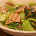ずちゃん523's cooksnap of when they made 青梗菜とベーコンの中華炒め.