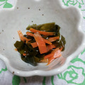 ★ここまるちあむ★'s cooksnap of when they made ワカメと人参の酢の物.