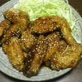 春之介's cooksnap of when they made 鶏手羽先のから揚げ.