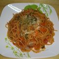 かえでにゃんこ's cooksnap of when they made 超特急！うまうまナポリタン.