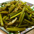 mmameco's cooksnap of when they made さつま芋の茎のきんぴら.