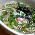 kikusui's cooksnap of when they made ごまねぎ玉うどん（温）.