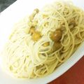 minami7373's cooksnap of when they made なめこの梅風味　和風パスタ.